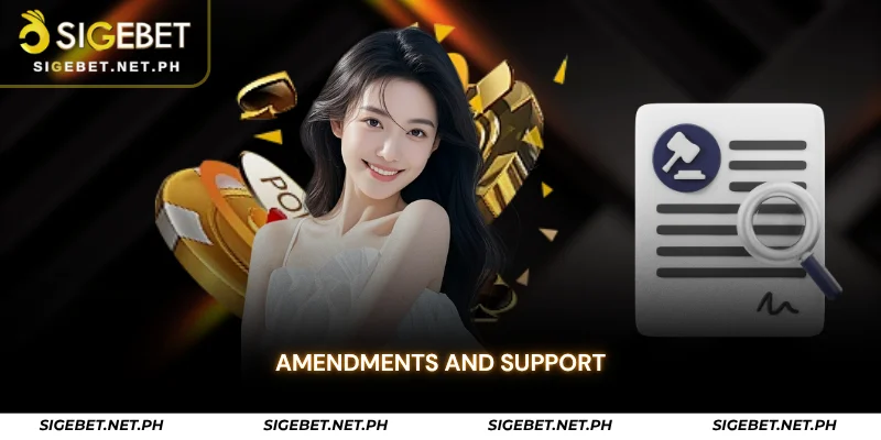 amendments and support