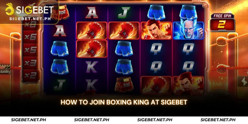 how to join boxing king at sigebet