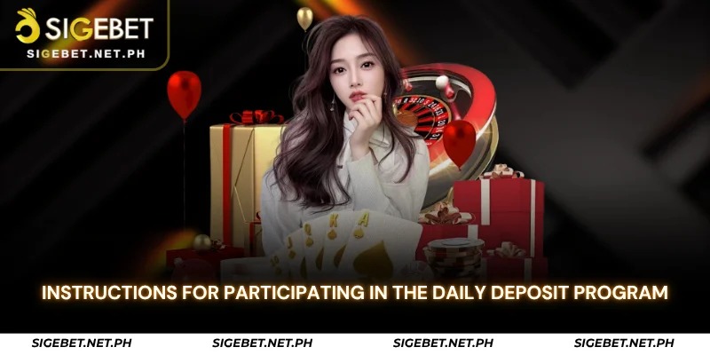 instructions for participating in the daily deposit program
