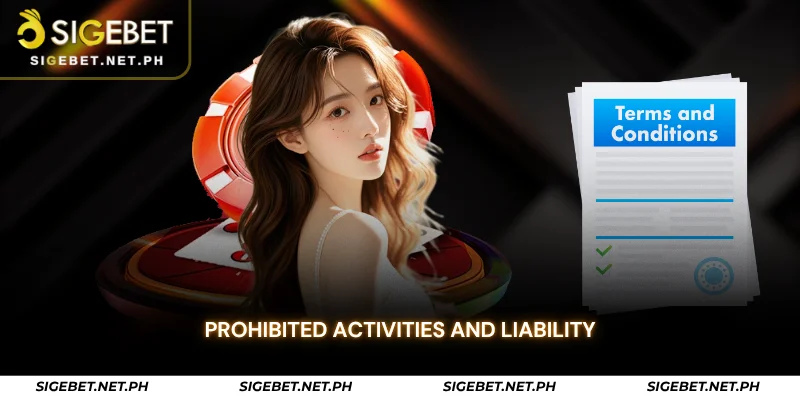 prohibited activities and liability